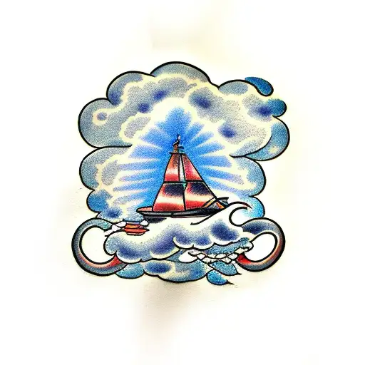 clouds  tattoo design idea