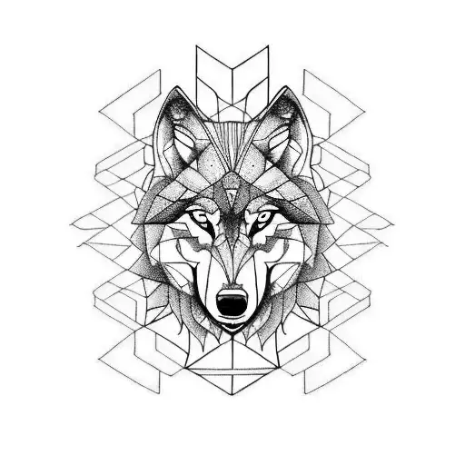 Wolf tattoo design idea