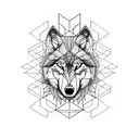 Wolf tattoo design idea
