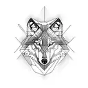 Wolf tattoo design idea