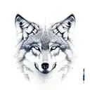 Wolf tattoo design idea