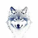 Wolf tattoo design idea