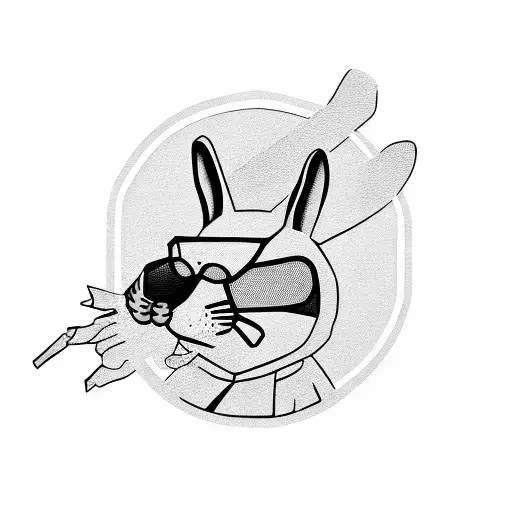 Adidas forum bad bunny tattoo design idea