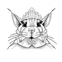 Adidas forum bad bunny tattoo design idea