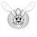 Adidas forum bad bunny tattoo design idea