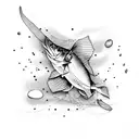 cod fish tattoo design idea