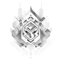 use syncopy company logo as template and put "kibisis"  tattoo design idea