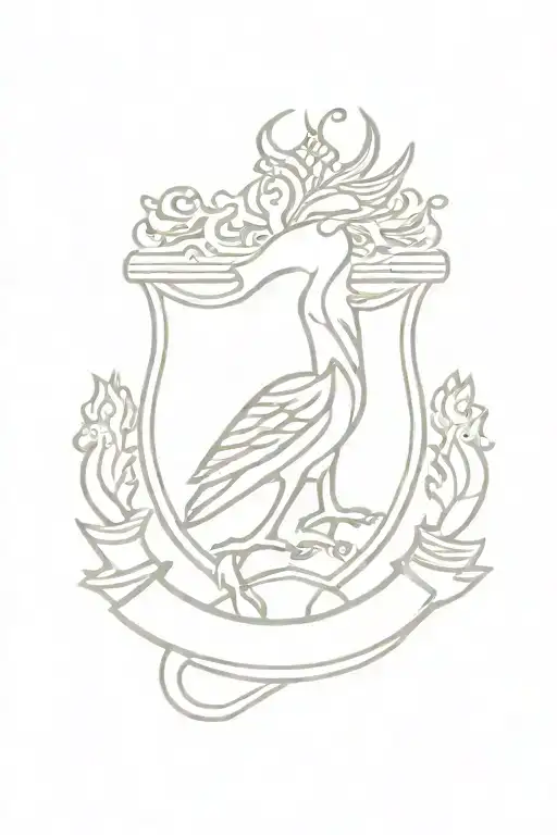 A minimalist tattoo of the Liverpool FC logo with a cool asian designe beside it tattoo design idea