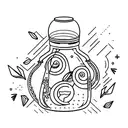 magic jar tattoo design idea