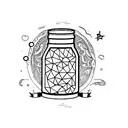 magic jar tattoo design idea