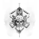 crusader tattoo design idea