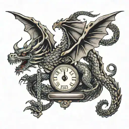scales with dragon tattoo design idea
