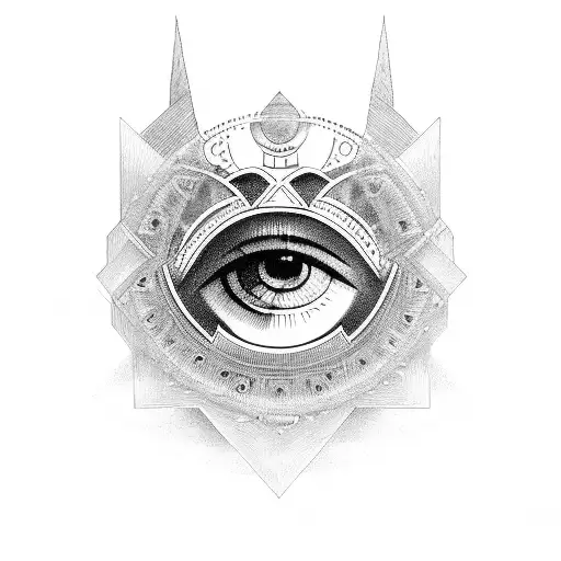 Eye of Ra tattoo design idea