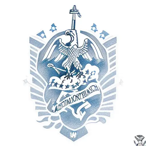 Americana Marine Corps infantry tattoo design idea