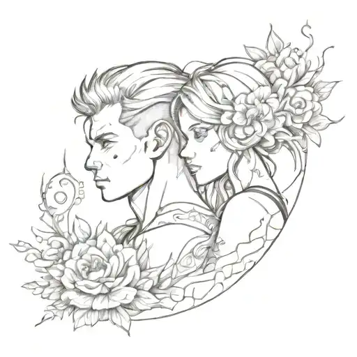 brother and sister tattoo tattoo design idea