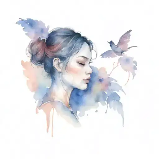 introvert person with strangers tattoo design idea