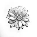 frog hanging on a daisy tattoo design idea