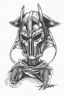 MF DOOM tattoo design idea