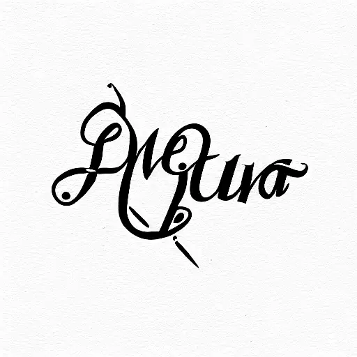 Elsa typography tattoo design idea