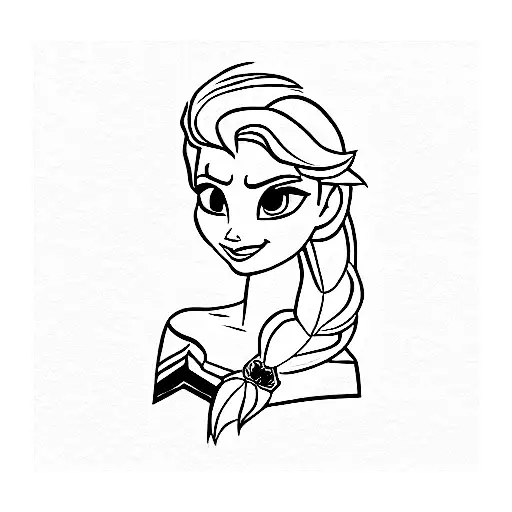 Elsa tattoo design idea