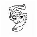 Elsa typography tattoo design idea