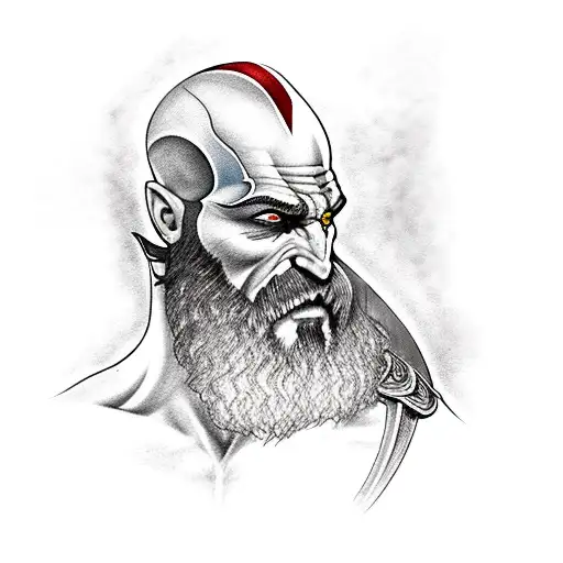 god of war kratos tattoo design idea