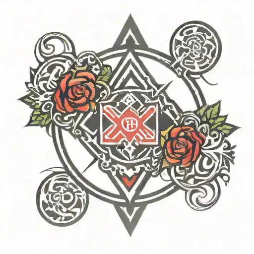 defqon 1 festival logo tattoo design idea