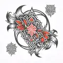 defqon 1 festival logo tattoo design idea