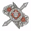 defqon 1 festival logo tattoo design idea