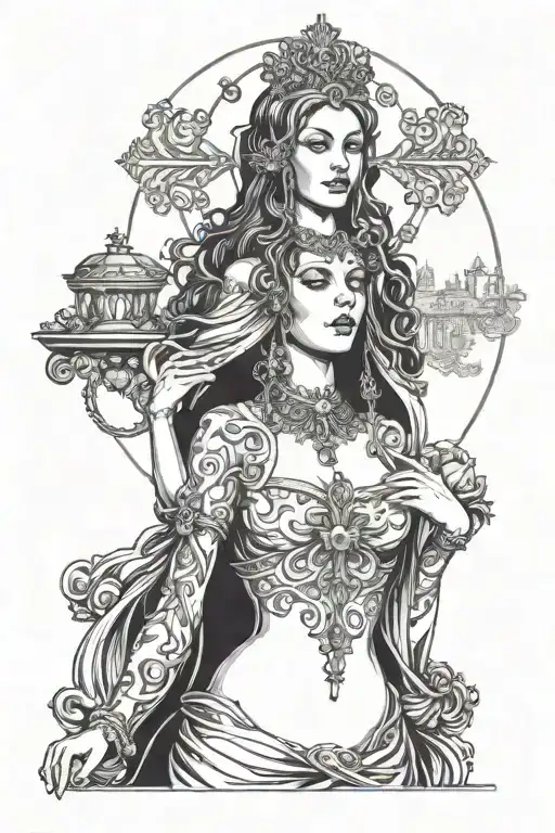 cocaine lady church 1703 saint petersburg tattoo design idea