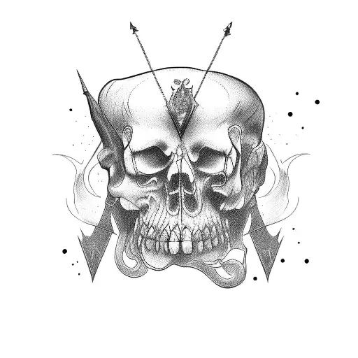 good vs evil  tattoo design idea