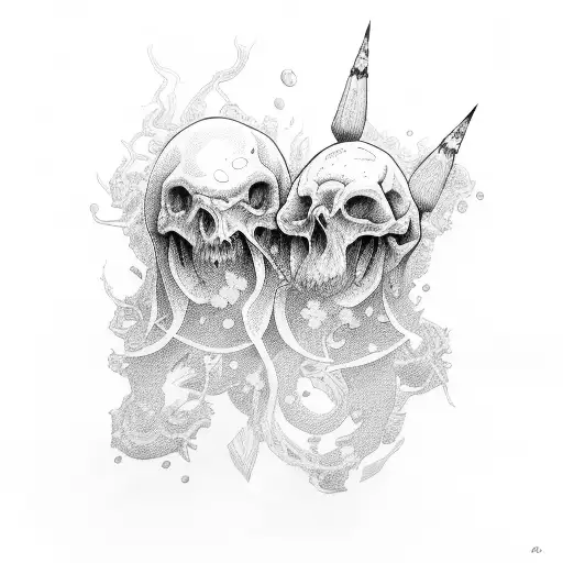 elder and younger brother together forever tattoo design idea