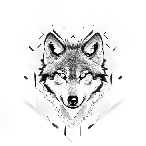 draco wolf tattoo design idea