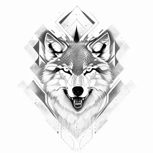 dacian wolf tattoo design idea