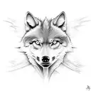 draco wolf tattoo design idea