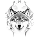 draco wolf tattoo design idea