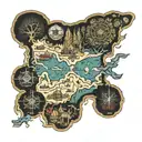 South Eastern Massachusetts and Rhode Island map made tattoo design idea