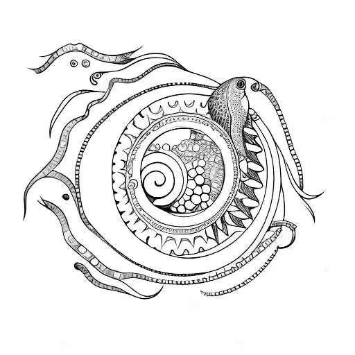 sea life back tattoo tattoo design idea
