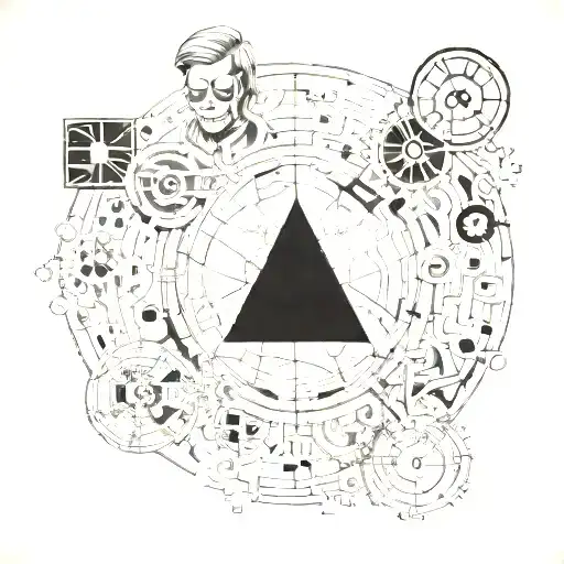 hacker and math tattoo design idea