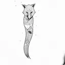 a fox tattoo design idea