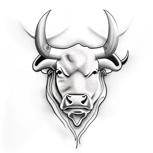 Bull ezra tattoo design idea