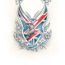 british wildlife tattoo design idea