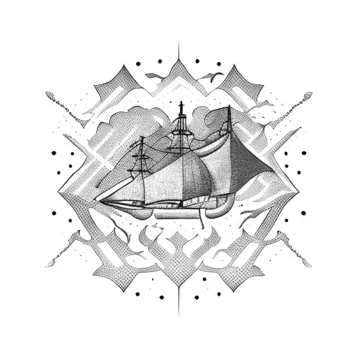 burn the ships tattoo design idea