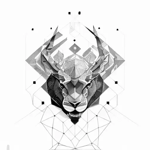 Dynamic composition. Geometric shapes. Contrast black-white. Varied sizes. Intriguing. tattoo design idea