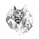 Dynamic composition. Geometric shapes. Contrast black-white. Varied sizes. Intriguing. tattoo design idea