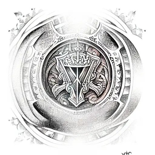 knights of the round table  tattoo design idea