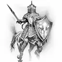 knights of the round table  tattoo design idea