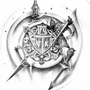 knights of the round table  tattoo design idea