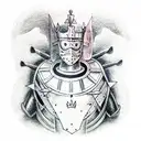 knights of the round table  tattoo design idea