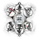 knights of the round table  tattoo design idea
